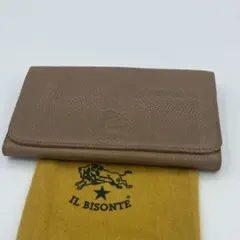 IL BISONTE 長財布 グレージュ　レザー　イルビゾンテ