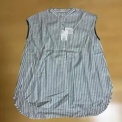 極美品 MANON マノン イエロー ストライプ シャツブラウス ゆったり 