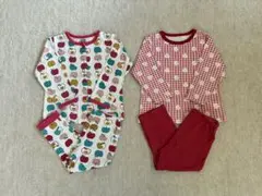 パジャマ　長袖　長ズボン　前あき　女の子　F.Oキッズ　西松屋　95 100