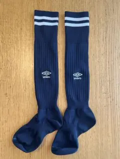 【2セット　19-21】umbro サッカー ストッキング ネイビー　プラス1組のサムネイル