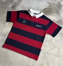 BELVET Heavy Border Polo M 短丈 海外ストリート 青 - メルカリ
