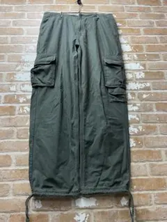 element カーゴパンツ ミリタリー　カーキ　エレメント　刺繍　古着