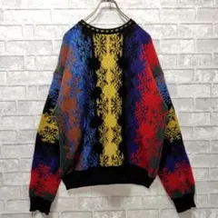 Croft & Barrow　セーター　マルチカラー　オーバーサイズ 　模様