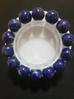 天然石 ラピスラズリ ビーズブレスレット 大玉 14ミリ 高品質