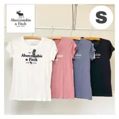 Abercrombie &Fitch アバクロ 半袖裾　ロゴ　Tシャツ　トップス