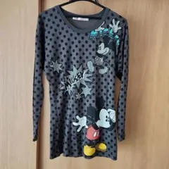 ❇️美品❇️UNIQLOミッキーマウス 長袖Tシャツ グレー