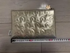フルラ　FURLA ポーチ　星柄　スター　ゴールド