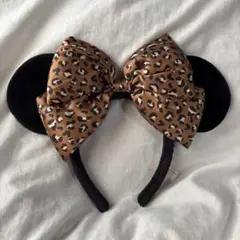 【美品】ディズニーカチューシャ ヒョウ柄