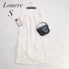 louere ジャガードハイウエストスリットIラインスカート　Ｓサイズ