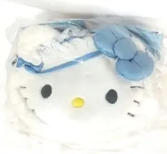 サンリオ　ハローキティ　水色デイズ　フェイス形ポシェット　ポーチ