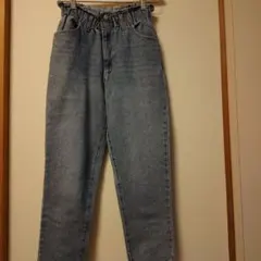 ライトブルー ストレートデニム S