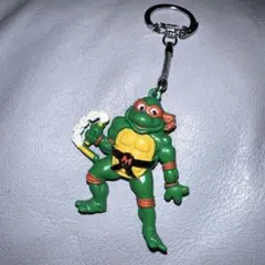 80's 美品 ミケランジェロ キーホルダー ミュータントタートルズ ビンテージ