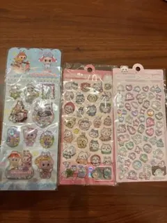 値下げ！★新品未使用★3枚セット★ラブブ、ちいかわ　プクプク　ウォーターシール