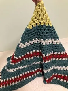 35 /グラニースクエア ブランケット 膝掛け マルチカバー ベッドカバー