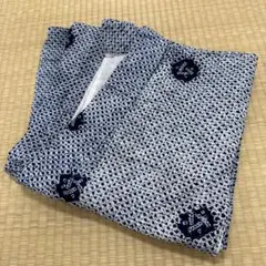 希少 古い有松絞り浴衣を使ったバルーンパンツ 藍染木綿 パジャマ