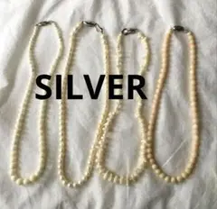 ヴィンテージ 白水晶 シルバー ネックレス GSILVER まとめ売り 5本 