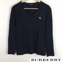 美品 BURBERRY BLACK LABEL 長袖カットソー アーガイル柄