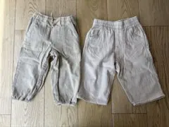 ZARA 80 ベージュパンツ　2点セットのサムネイル
