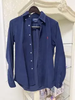 【しまの様専用】ポロラルフローレン コーデュロイ シャツ XS ネイビー