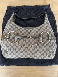 グッチ GUCCI ショルダーGGキャンバス ベージュ 131026 レザー