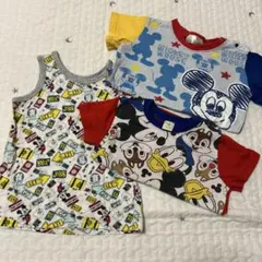 Tシャツ　ミッキーマウス　肌着3点セット