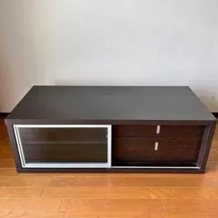 リビングボード ローボード W126cm 天板耐荷重80kg 【引取限定