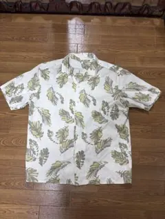 UNIQLO 開襟シャツ アロハシャツ メンズ XL リーフ柄のサムネイル