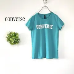 【美品】コンバース【M】半袖Tシャツ カットソー　メッシュ　ロゴデザインのサムネイル