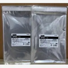 アスクル　ASKUL OPP袋シール付き　A5 サイズ　100枚　2袋　匿名配送のサムネイル