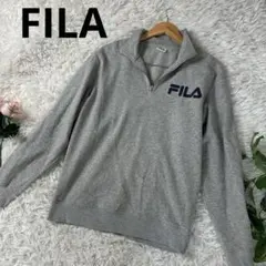 FILA フィラ　ハーフジップパーカー　ブラック　xs大きめ