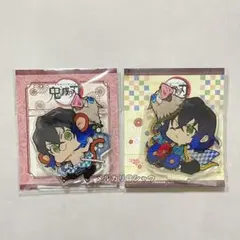 鬼滅の刃 嘴平伊之助 鬼退治 誕生花 アクリルスタンド 2種セット 未開封