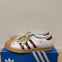 希少 03年製 アディダス プロモデル 28cm ホワイト×ボルドー 金ベロ 