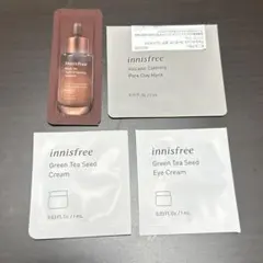 イニスフリー　クレイマスク/グリーンティーシード/ブラックティー