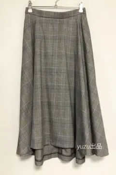 新品★QUEENS COURT★クイーンズコート★フレアスカート★グレンチェック
