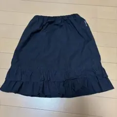 コムサイズム　130サイズ　フリルスカート 黒　こむさいずむ