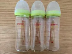 pigeon ガラス哺乳瓶 240ml 3本セット　母乳実感