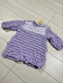 ユニコーン刺繍ロンパース（ラベンダー）