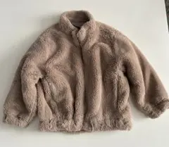 コムサイズム キッズ アウター フリースジャケット ベージュ 110