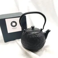 南部鉄器 急須 OIGEN 及源 つばき柄 鉄瓶 茶器 美品未使用 箱付き