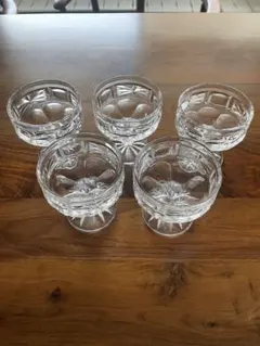 昭和レトロ　アイスクリーム　かき氷　デザート器　　5客セットのサムネイル