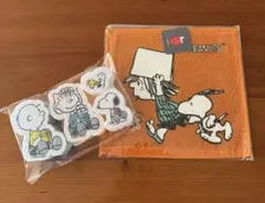 スヌーピー スポンジ、ハンカチセット