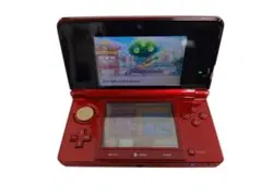 3DS本体 フレアレッド SDカード付 ソフト多数 動作品
