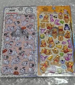 【正規品】プチドロップステッカー　ディズニー　くまのプーさん101匹わんちゃん