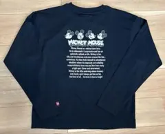 【新品】ディズニー ミッキーマウス M 長袖Tシャツ ロンT ブラック