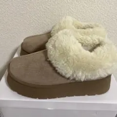 GRL ムートンショートブーツ zr1092 ベージュ 23cm