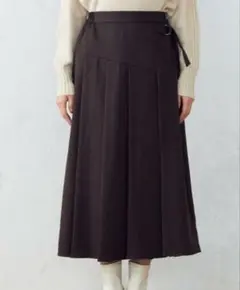 COMME CA ISM ダークブラウン フレアスカートのサムネイル