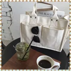 【大人気】ベジバッグ キャンバス ショルダーバッグ2way 新品 オフホワイト