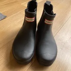 HUNTER ブラック　チェルシーブーツ　24センチ