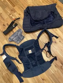 ergobaby ネイビー 抱っこ紐&BabyHopper 防寒ダウンカバー