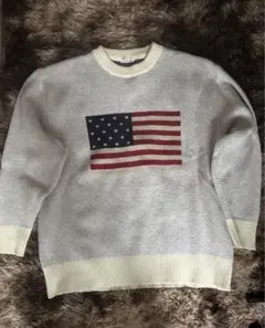 OLIVE des OLIVE アメリカ国旗ニットセーター